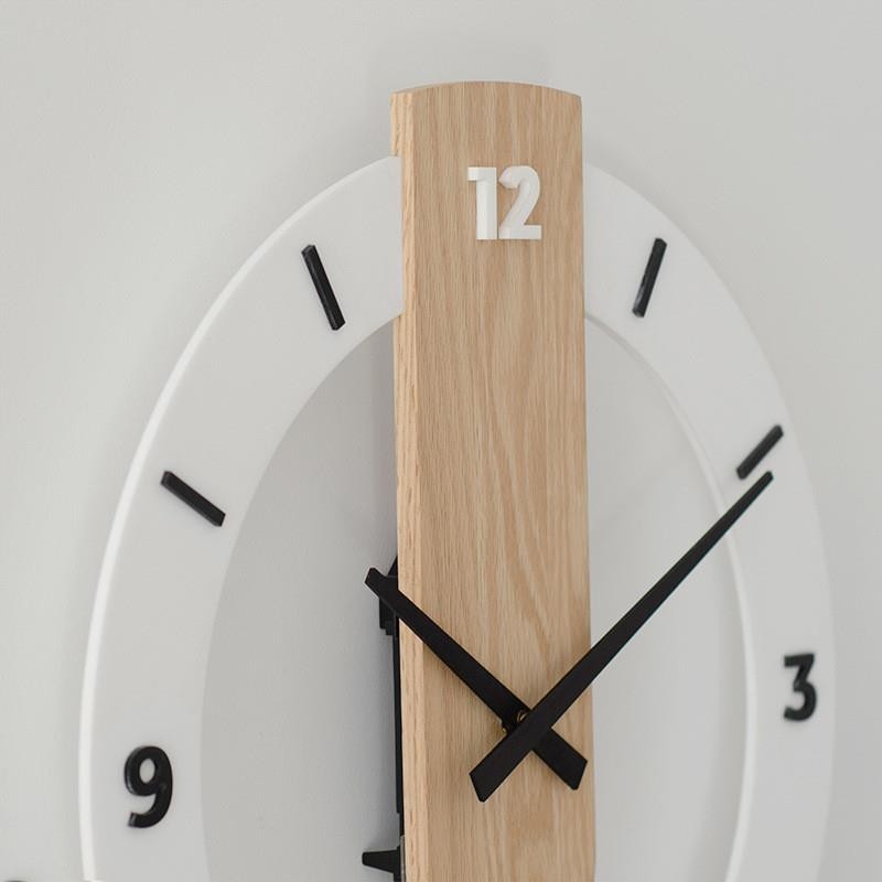 Wood & Acrylic Pendulum Wall Clock