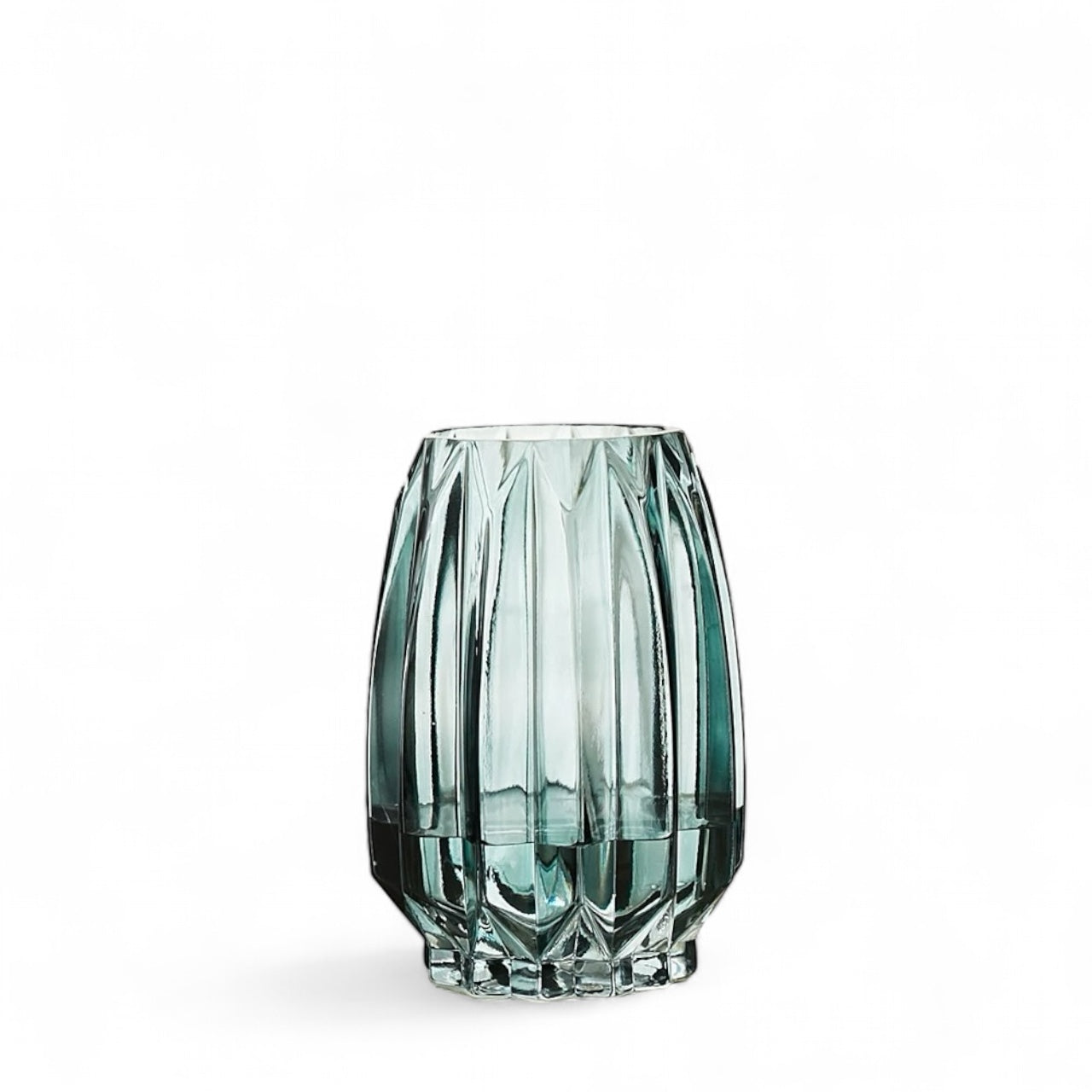 Coloured Hue Crystal Vase