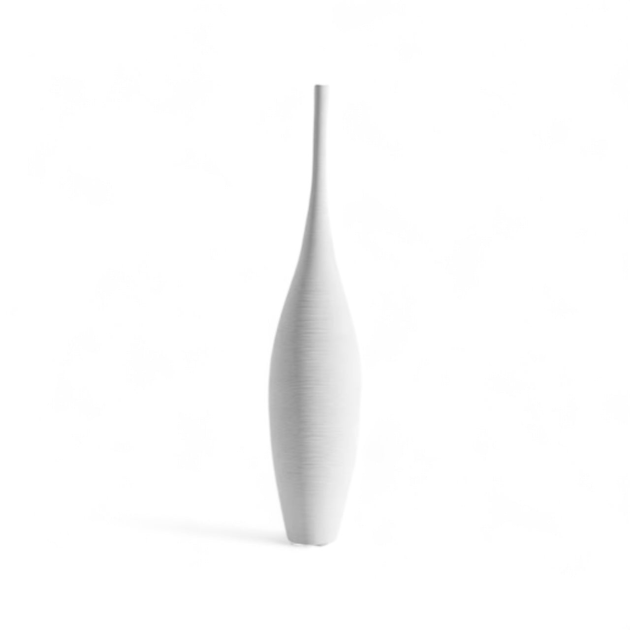 Ceramic Silhouette White Vase