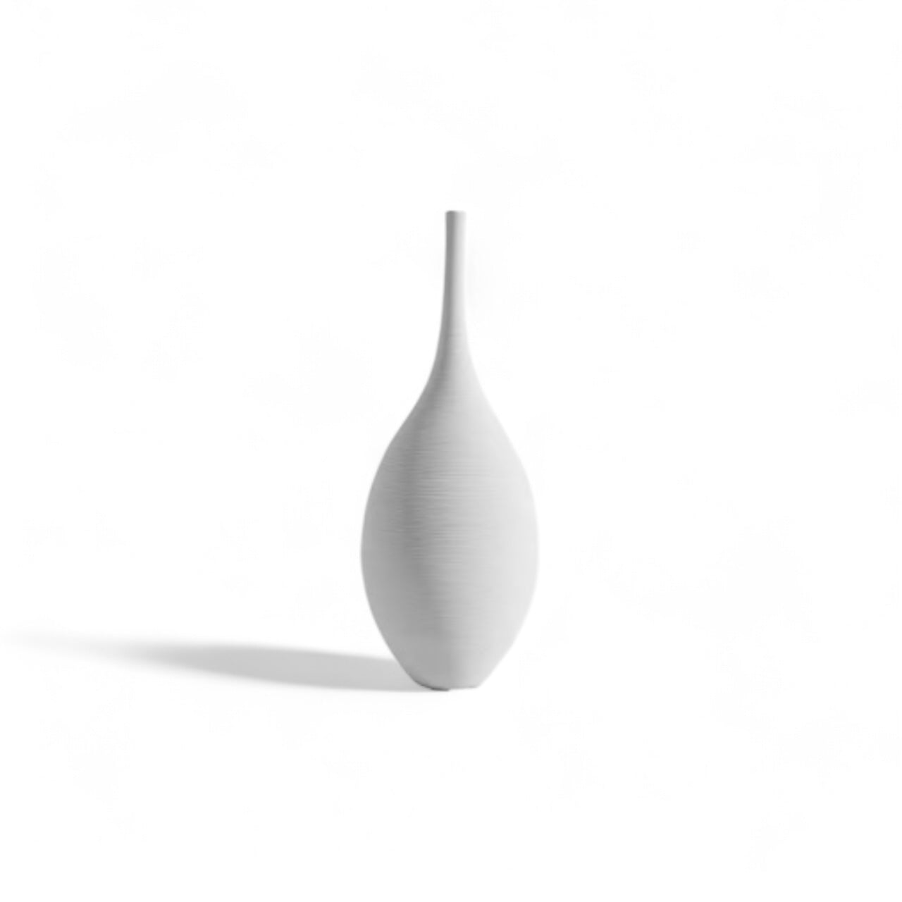 Ceramic Silhouette White Vase