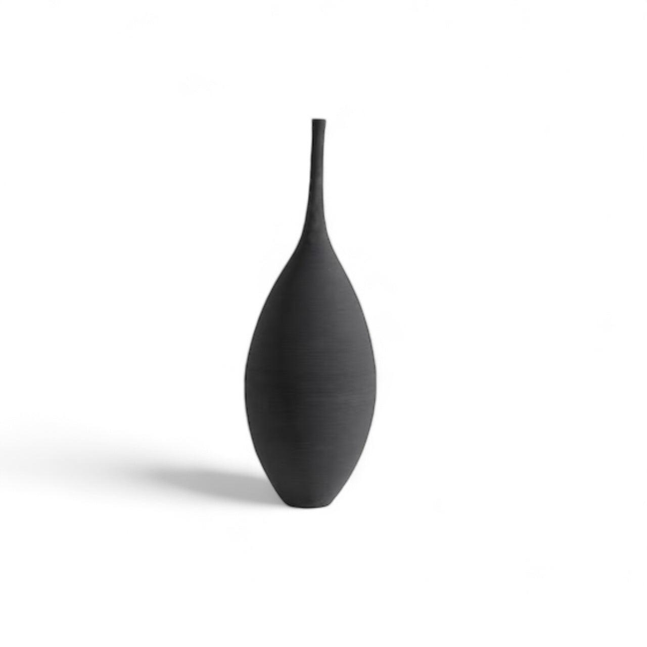 Ceramic Silhouette Black Vase