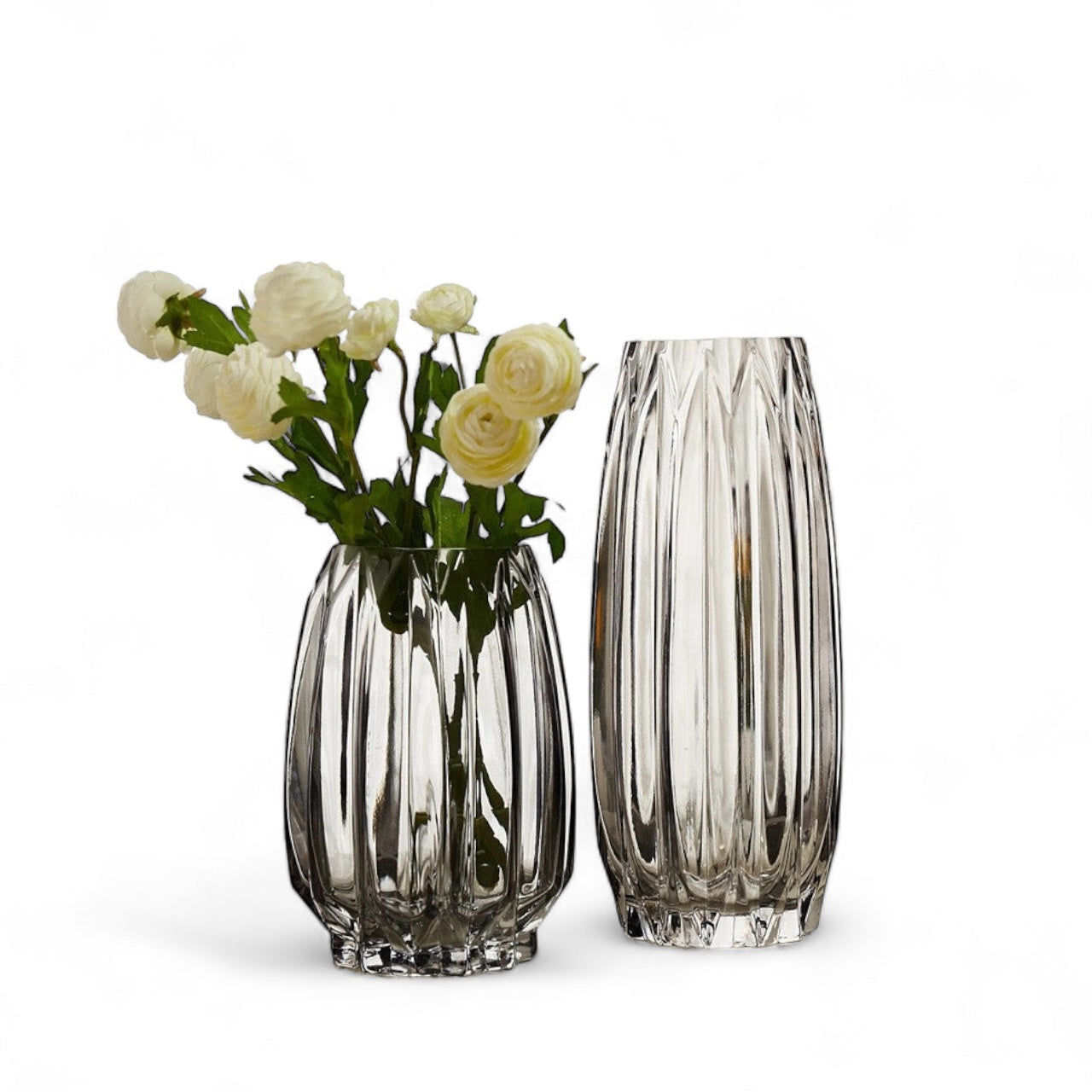 Coloured Hue Crystal Vase