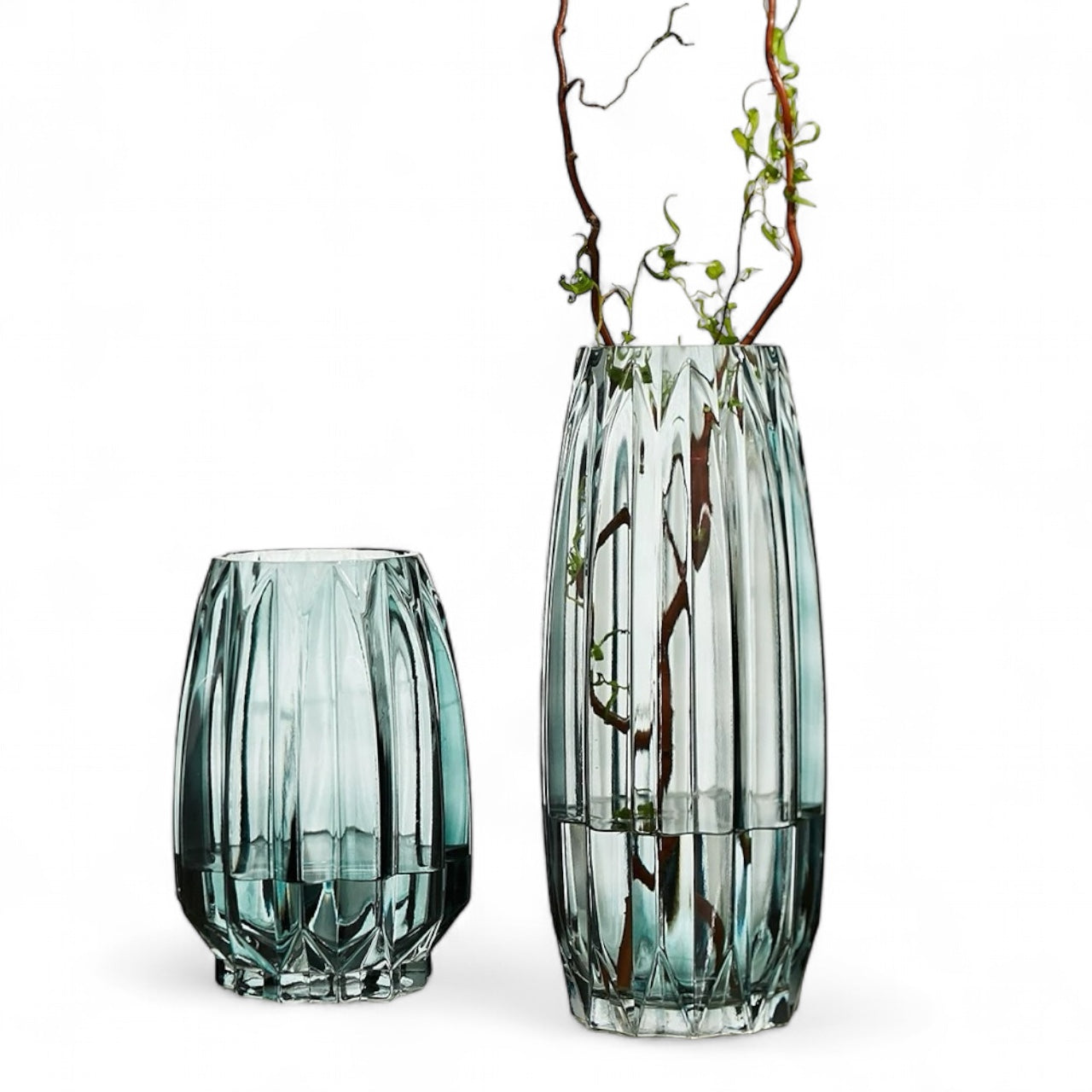 Coloured Hue Crystal Vase