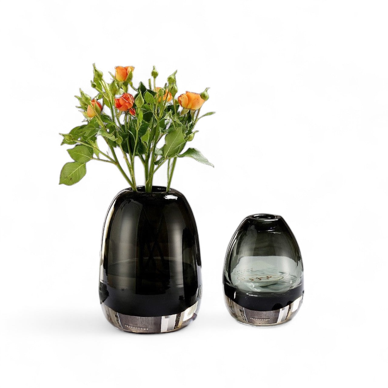 Japanese Style Round Glass Vase